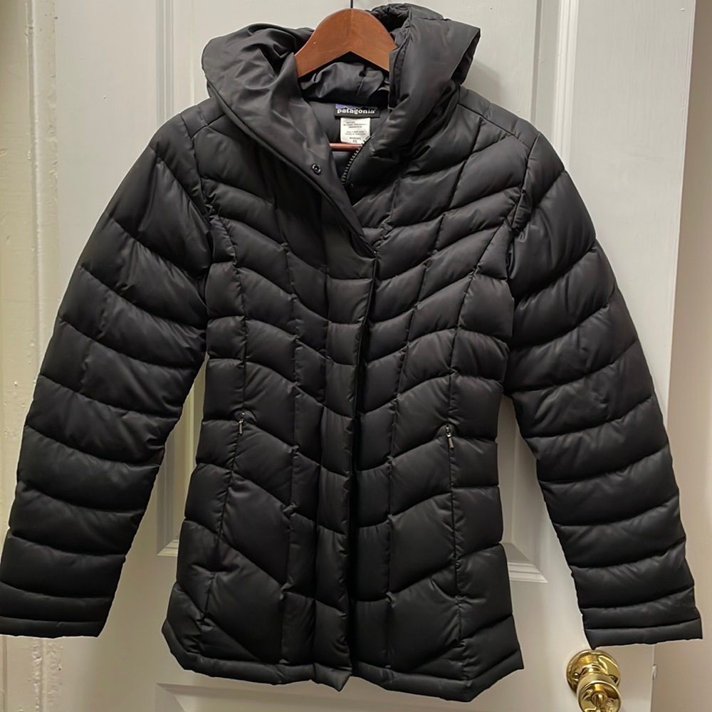 Patagonia winter hooded down jacket